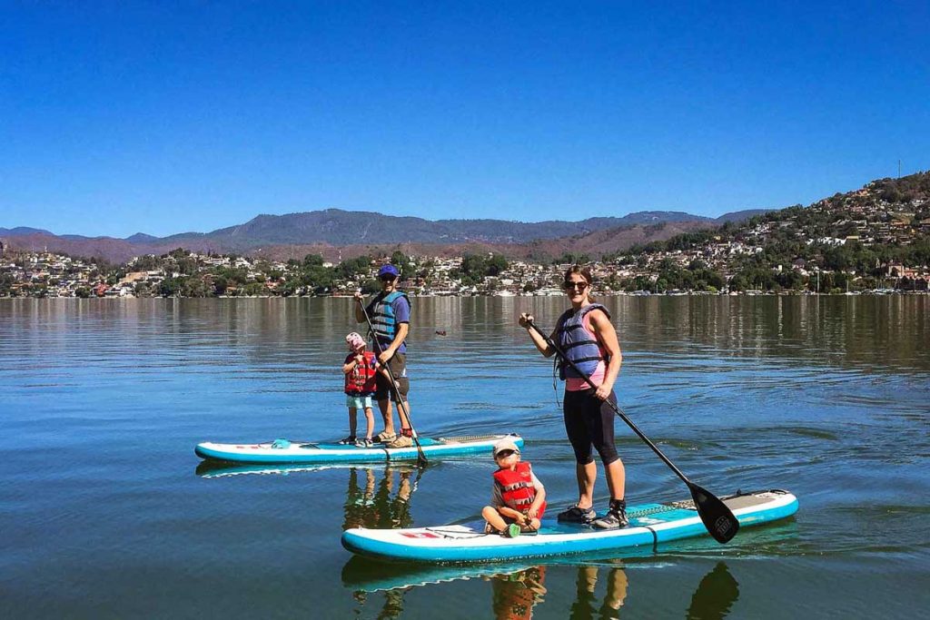 Como remar com seu filho